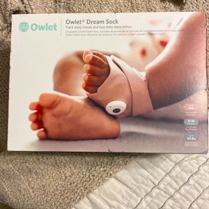 New Owlet Dream Sock for baby-Dusty Rose
